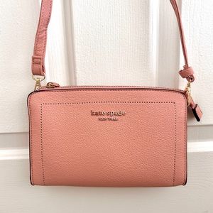 Kate Spade Knotted Pebble Peach Small Crossbody